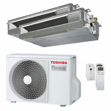 Condizionatore Toshiba Canalizzabile U2 dual split 7000+12000 BTU inverter A++ unità esterna 4,0 kW