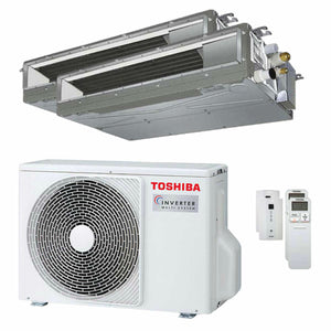 Condizionatore Toshiba Canalizzabile U2 dual split 7000+7000 BTU inverter A++ unità esterna 4,0 kW