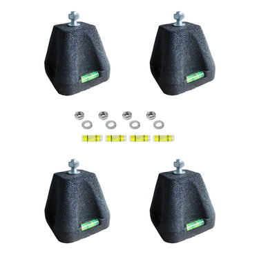 Kit 4 Supporti Antivibranti a Pavimento Gia per Condizionatori e Pompe di Calore - 100x100x100 mm