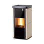 Stufa policombustibile Girolami Soft 18 avorio 18 kW idro + kit acs