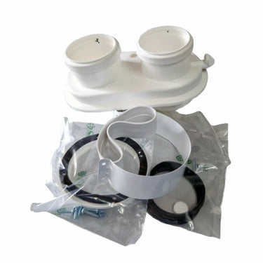 Kit sdoppiato scarico fumi universale ø 80/80 per caldaie a condensazione in PP - PABSD U1 D80