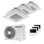 Condizionatore Samsung Cassetta Windfree 4 vie trial split 9000+9000+12000 BTU inverter A++ unità esterna 5,2 kW