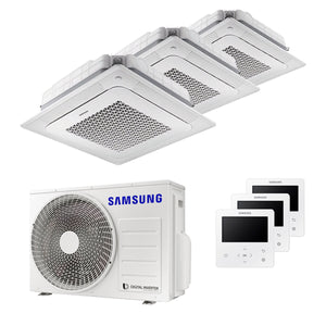 Condizionatore Samsung Cassetta Windfree 4 vie trial split 7000+9000+12000 BTU inverter A+++ unità