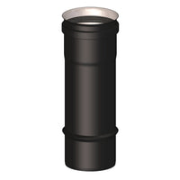 Elemento dritto M/F diam. 100 mm lunghezza 250 mm scarico fumi stufa a pellet e caldaia a pellet