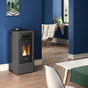 Stufa a pellet Cadel River Idro 23 ad acqua 22,4 kW WiFi Antracite
