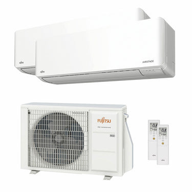Condizionatore Fujitsu Serie KMCG WiFi dual split 9000+9000 BTU inverter A+++ wifi unità esterna 4 kW