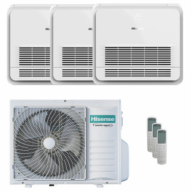Condizionatore Hisense Console AKT trial split 9000+12000+18000 BTU inverter A++  unità esterna 8 kW 2023