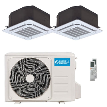 Condizionatore Olimpia Splendid Nexya S6 E Cassette dual split 9000+18000 BTU inverter A++  unità esterna 8.2 kW