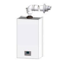Kit scarico fumi coassiale parete orizzontale universale ø 60/100 M/F caldaie a condensazione