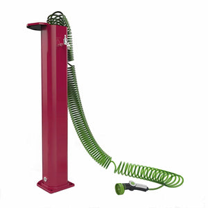 Fontana da giardino Arkema Garden Surprise a colonna in alluminio con flessibile estraibile