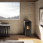 Stufa a pellet EK63 METRO110+ - gruppo Edilkamin -  10,5 kW ad aria canalizzata Nero EK63