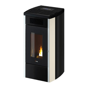 Stufa a pellet Cadel Atena Plus 14 ad aria canalizzata 14 kW - WiFi BIANCO