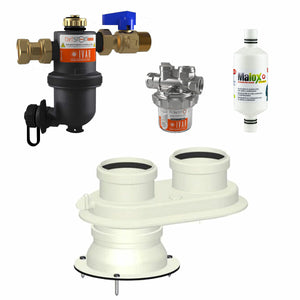 Kit installazione caldaia Bosch con defangatore - dosatore polifosfati - neutralizzatore condensa -