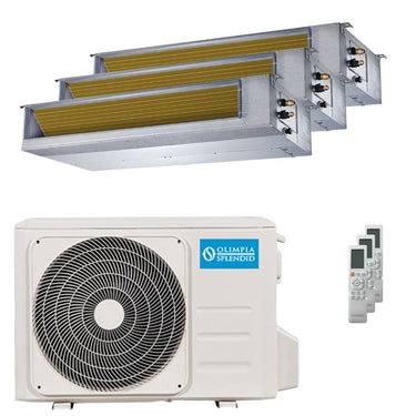 Condizionatore Olimpia Splendid Nexya S6 E Duct trial split 9000+9000+9000 BTU inverter A++  unità esterna 6.2 kW