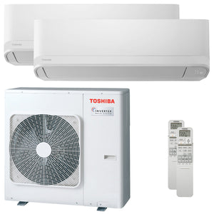 Condizionatore Toshiba Seiya Classic 2025 dual split 16000+16000 BTU inverter A++ unità esterna