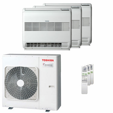 Condizionatore Toshiba Console J2 trial split 9000+12000+12000 BTU inverter A+++  unità esterna 7 kW