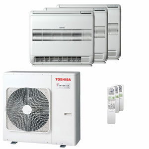 Condizionatore Toshiba Console J2 trial split 9000+12000+12000 BTU inverter A+++  unità esterna 7 kW