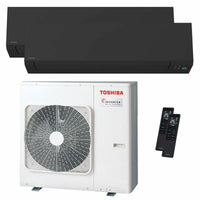 Condizionatore Toshiba SHORAI Edge Black dual split 16000+16000 BTU inverter A++ wifi unità esterna 10 kW
