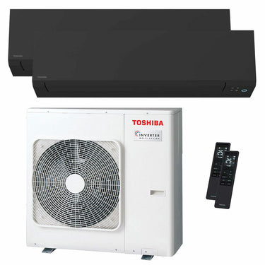 Condizionatore Toshiba SHORAI Edge Black dual split 16000+16000 BTU inverter A++ wifi unità esterna 10 kW