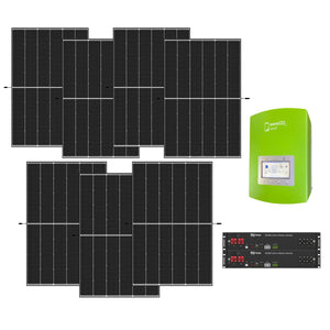 Kit fotovoltaico 3 kW con 7 pannelli fotovoltaici Trina Solar 450 W +