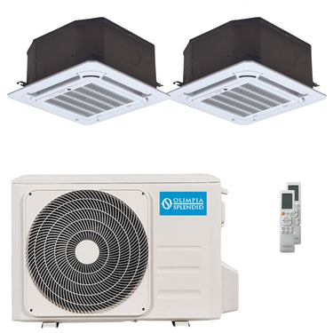 Condizionatore Olimpia Splendid Nexya S6 E Cassette dual split 9000+18000 BTU inverter A+  unità esterna 6.2 kW