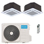 Condizionatore Olimpia Splendid Nexya S6 E Cassette dual split 9000+18000 BTU inverter A+  unità esterna 6.2 kW