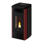 Stufa a pellet Cadel Atena Plus 14 ad aria canalizzata 14 kW - WiFi MAIOLICA ROSSO