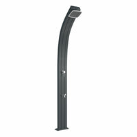 Doccia solare da giardino Arkema Spring A120 con lavapiedi 25 litri Antracite