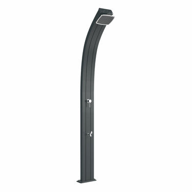 Doccia solare da giardino Arkema Spring A120 con lavapiedi 25 litri Antracite