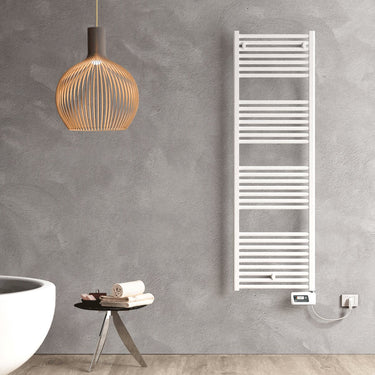 Termoarredo scaldasalviette elettrico Cordivari Lisa 22 500x700 in acciaio Bianco 400 W