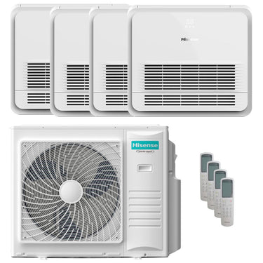 Condizionatore Hisense Console AKT quadri split 9000+9000+9000+18000 BTU inverter A++  unità esterna 10 kW
