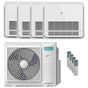 Condizionatore Hisense Console AKT quadri split 9000+9000+9000+18000 BTU inverter A++  unità esterna 10 kW