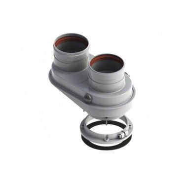 Kit scarico fumi sdoppiato Ariston da Ø 60/100 a Ø 80/80 - Per scaldabagno