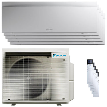 Condizionatore Daikin Emura 3 penta split 7000+9000+9000+12000+18000 BTU inverter A++ wifi unità esterna 7.8 kW Bianco