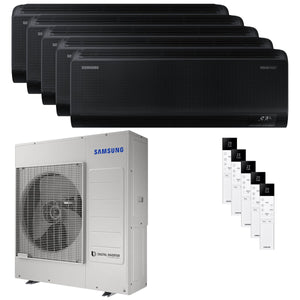 Condizionatore Samsung Windfree Black penta split 9000+9000+12000+12000+12000 BTU inverter A++ wifi 