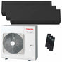 Condizionatore Toshiba SHORAI Edge Black trial split 7000+9000+16000 BTU inverter A+++ wifi unità esterna 7 kW