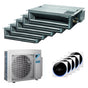 Condizionatore Daikin canalizzabile Mini Sky FDXM-F9 penta split 9000+9000+12000+12000+12000 BTU inverter A++ esterna 9 kW