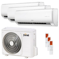 Condizionatore Ferroli Giada trial split 9000+12000+18000 BTU inverter A+ wifi unità esterna  8,2 kW