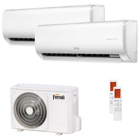 Condizionatore Ferroli Giada dual split 9000+9000 BTU inverter A wifi unità esterna 5.3 kW