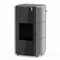Stufa Policombustibile Girolami Edge 22 kW Idro con kit a.c.s. - grigio