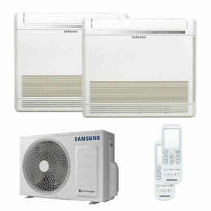 Condizionatore Samsung console dual split 12000+12000 BTU inverter A+++ unità esterna 5,0 kW