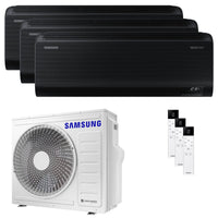 Condizionatore Samsung Windfree Black trial split 7000+12000+12000 BTU inverter A++ wifi unità esterna 6.8 kW
