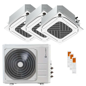 Condizionatore Clivet Cassetta Compatta 4 vie IBA1-Y trial split 9000+12000+18000 BTU inverter A++