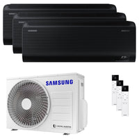 Condizionatore Samsung Windfree Black trial split 7000+9000+9000 BTU inverter A++ wifi unità esterna 5.2 kW