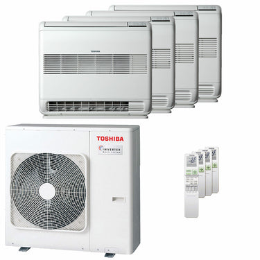 Condizionatore Toshiba Console J2 quadri split 9000+9000+9000+9000 BTU inverter A++  unità esterna 8 kW