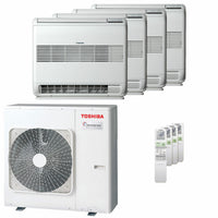 Condizionatore Toshiba Console J2 quadri split 12000+12000+12000+12000 BTU inverter A++  unità esterna 8 kW
