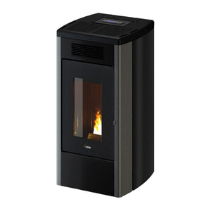 Stufa a pellet Cadel Atena Plus 14 ad aria canalizzata 14 kW - WiFi TITANIUM