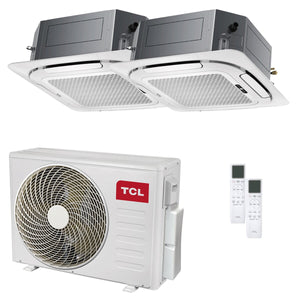 Condizionatore TCL Cassetta 4 vie Serie S dual split 18000+18000 BTU inverter A++