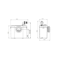 Trituratore WC SFA Sanitop UP per vaso e lavabo Sanitrit Sfa