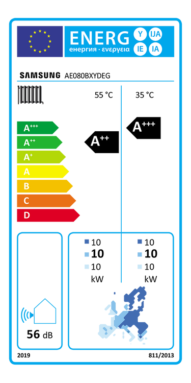 Pompa di calore aria acqua Samsung EHS Mono HT Quiet 8 kW monoblocco monofase R32 A++ ad alta temperatura